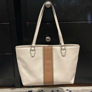 Liz Claiborne Tan Tote Bag